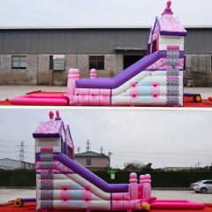 Lovely Pink princess house water slide