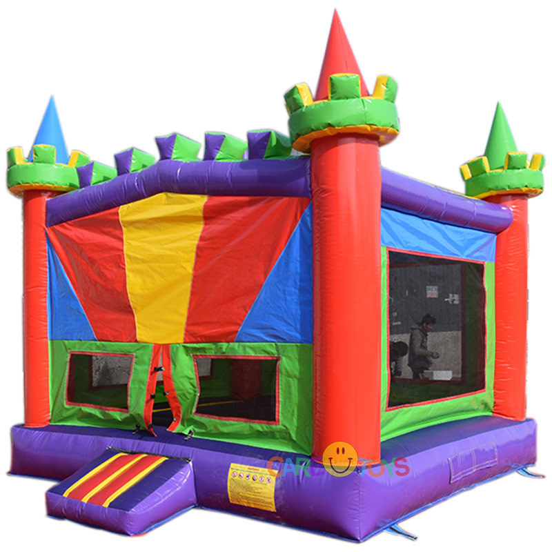 Classic Rainbow castle bounce house for kids