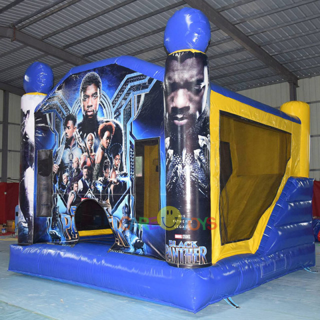 Panther bounce house with slide