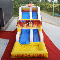 Custom NBA theme inflatable water slide