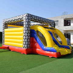 Disco Music Stage Bounce house with slide