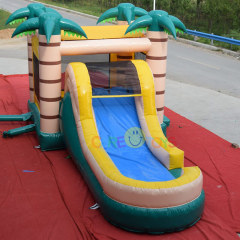 Palm Tree Tropicl Bouncer with water slide combo