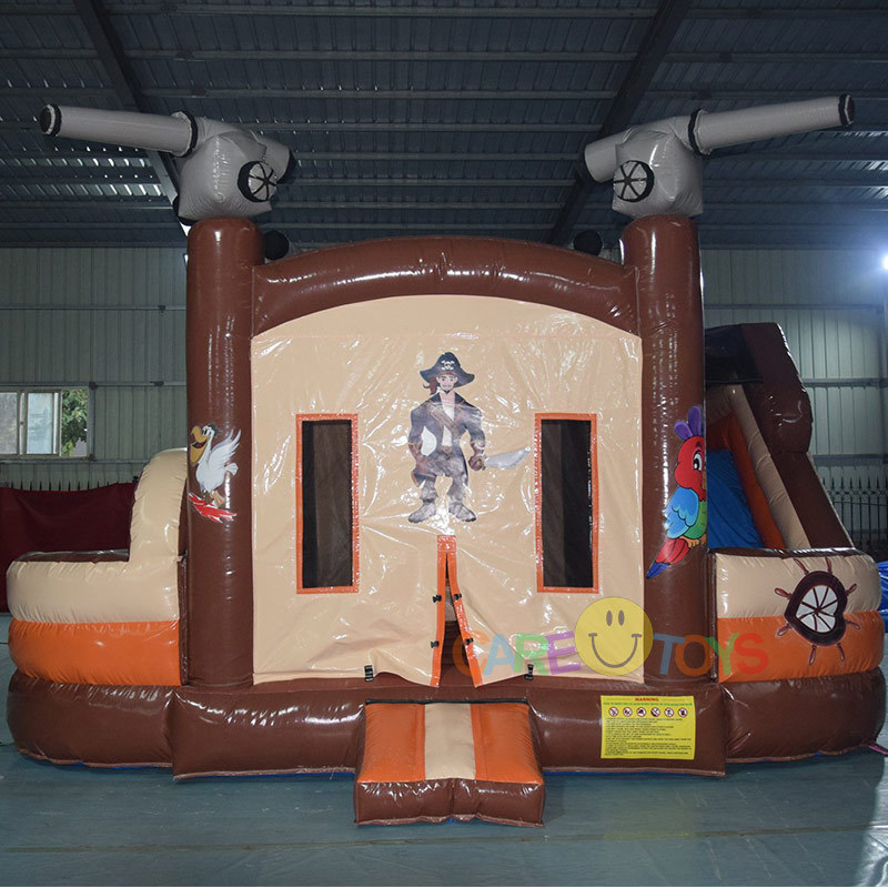 Pirate Theme Bounce house slide combo