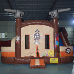 Pirate Theme Bounce house slide combo