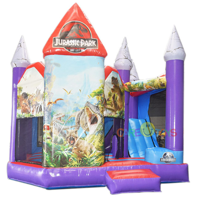 Jurassic Dinosaur Park Bounce house with slide