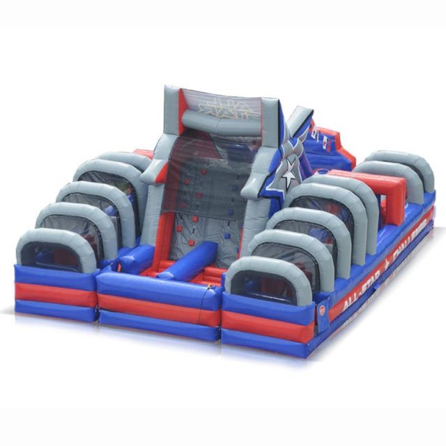 All star inflatable obstacle course
