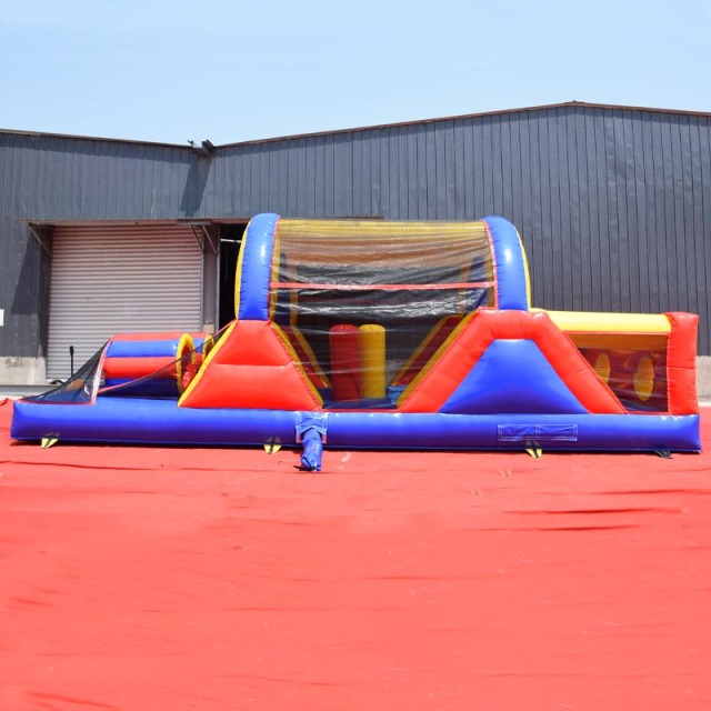 cheap small kids inflatable obstacle course