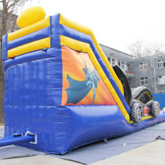 Batman batmobile inflatable water slide