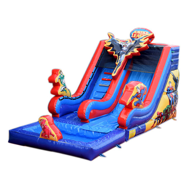 Justice League inflatable water slide