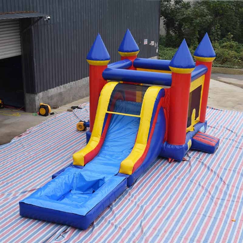 Bounce Castle with Single Lane Water Slide