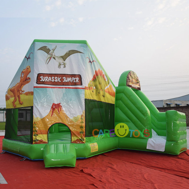 Dinosaur park bouncer slide combo
