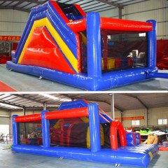 classic red blue yellow obstacle course