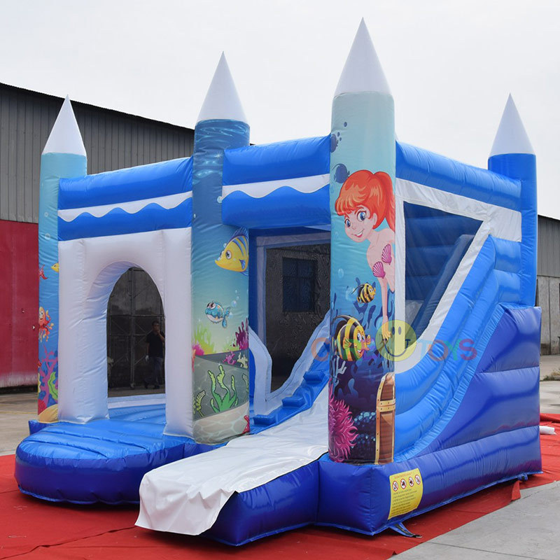 Under the sea inflatable jumper with slide