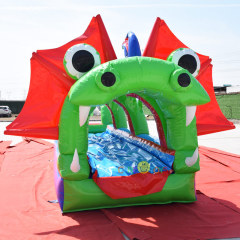 Dragon theme inflatable slip and slide