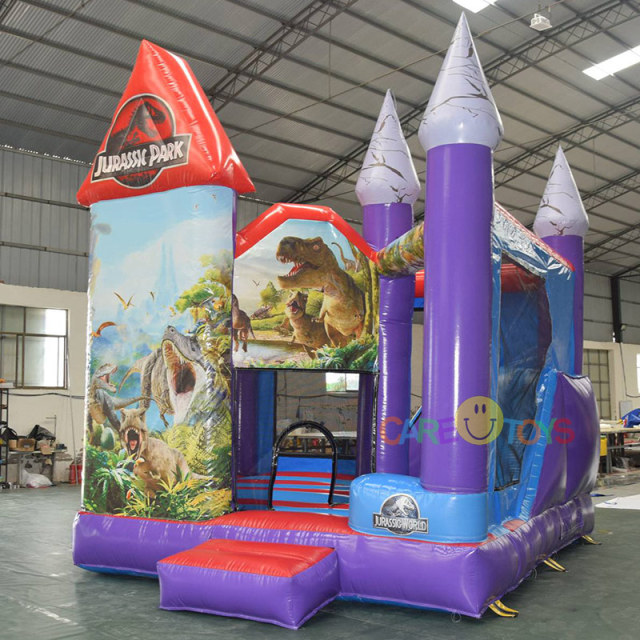 Jurassic Dinosaur Park Bounce house with slide