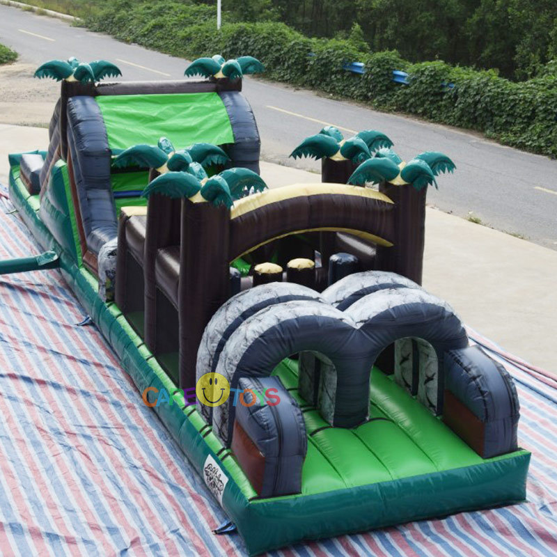 rocky and forest challenge obstacle course