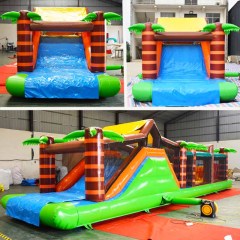 jungle fun run inflatable obstacle