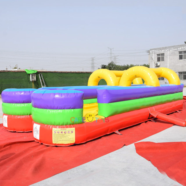 rainbow inflatable slip n water slide