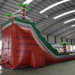 22ft Red Marble Inflatable Waterslide