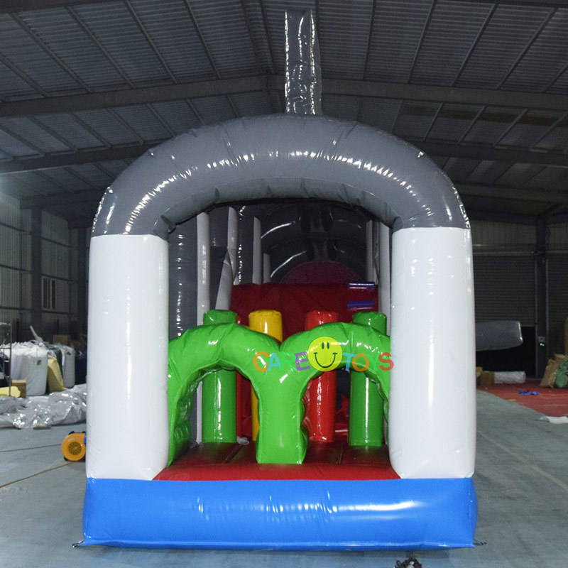 3D shark kids fun run obstacle course