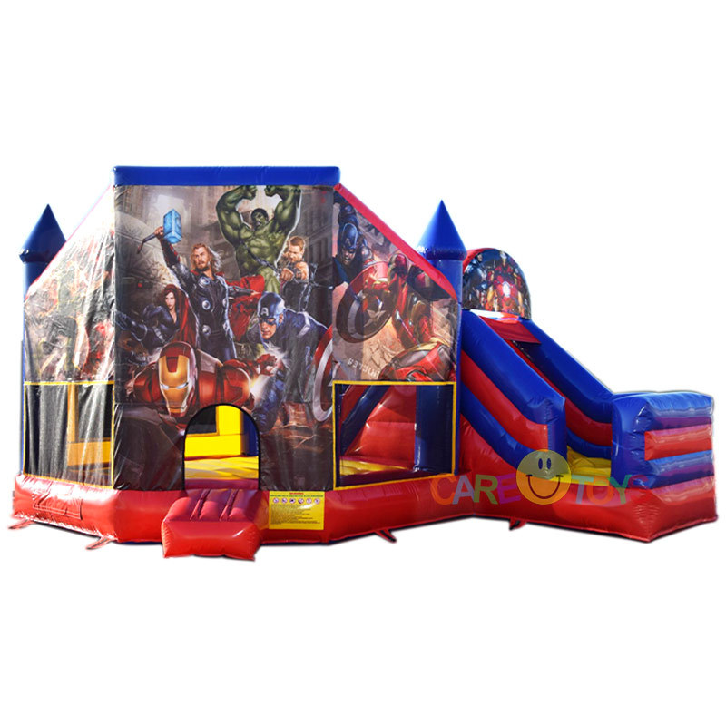 Avengers Jumping castle with slide