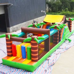 jungle fun run inflatable obstacle