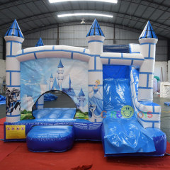 Frozen castle moon bounce house