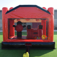 Red Black Ninja Bouncer with slide