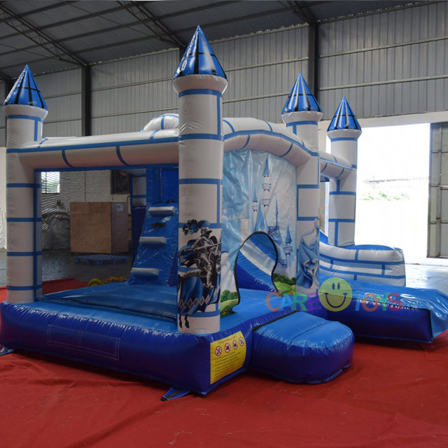Frozen castle moon bounce house