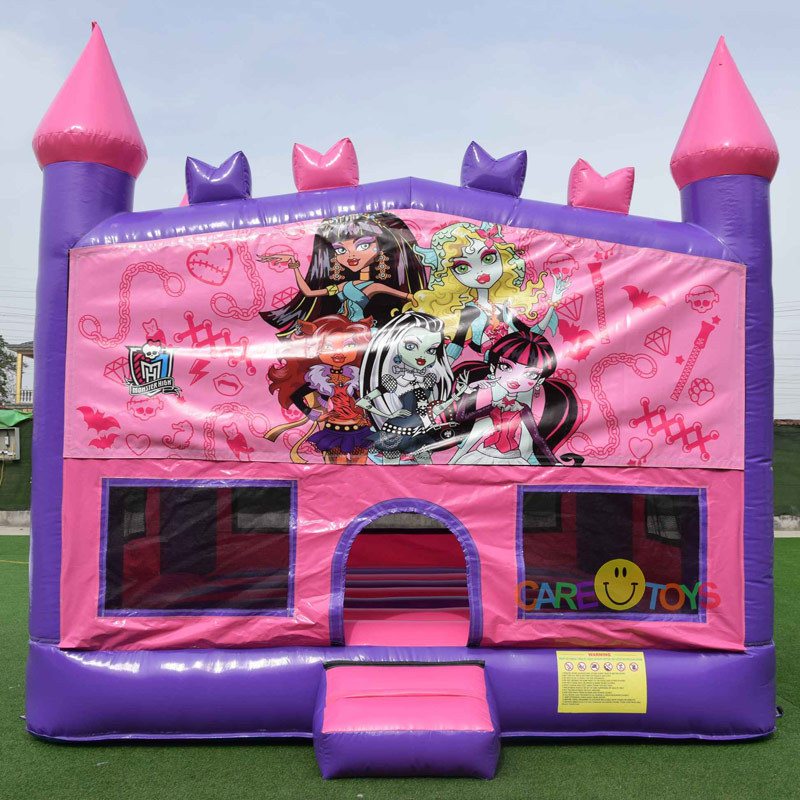 Custom color castle banner 13x13ft bounce house