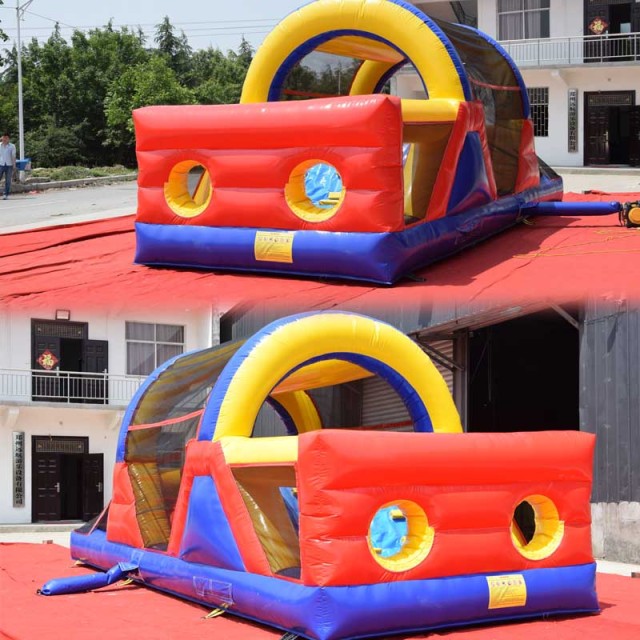 cheap small kids inflatable obstacle course