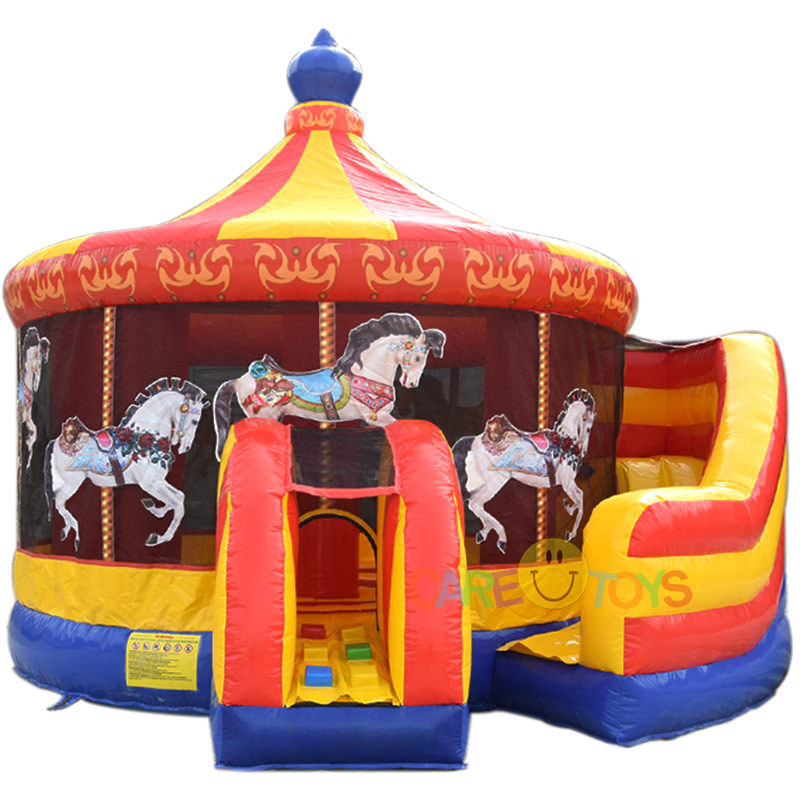 Carousel Bounce House with slide