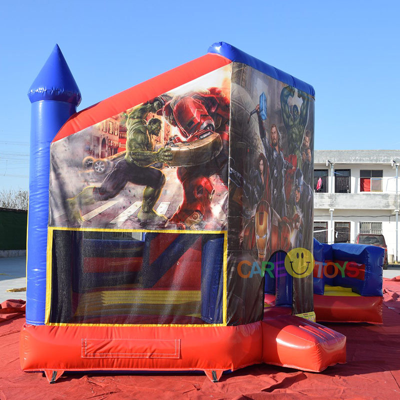 Avengers Jumping castle with slide