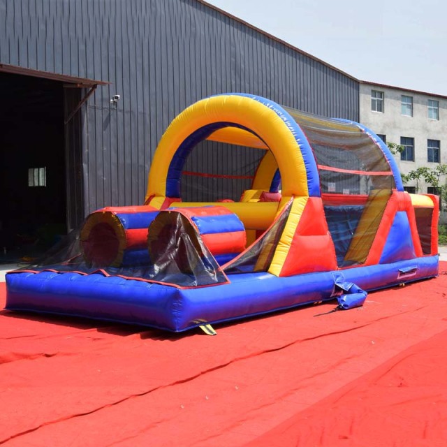 cheap small kids inflatable obstacle course