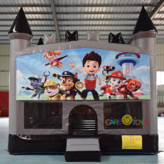 Custom color castle banner 13x13ft bounce house