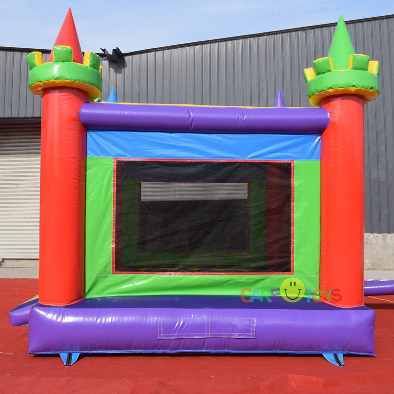 Classic Rainbow castle bounce house for kids