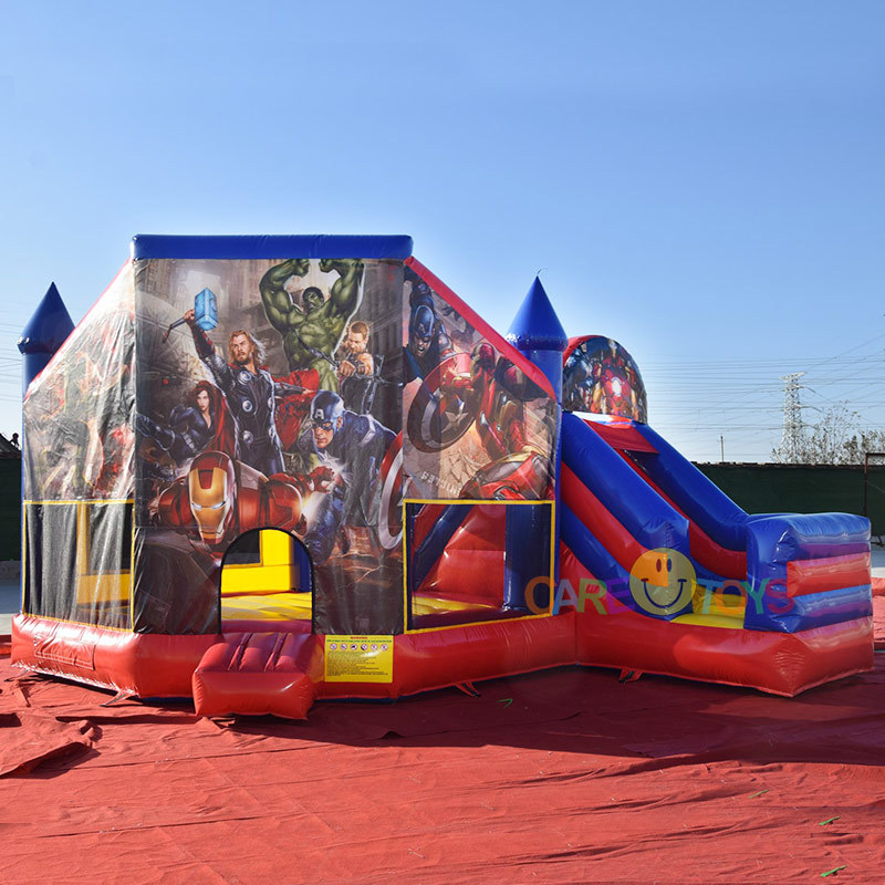 Avengers Jumping castle with slide