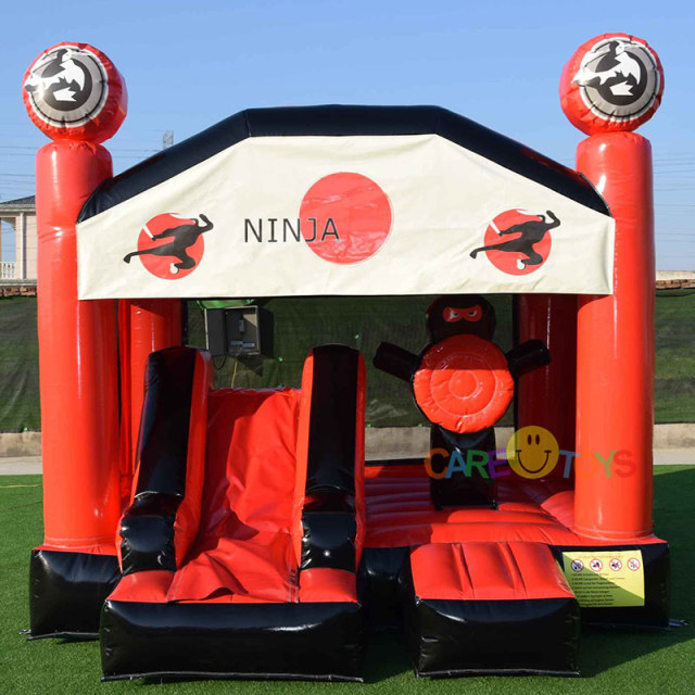 Red Black Ninja Bouncer with slide