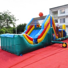 sport theme inflatable obstacle