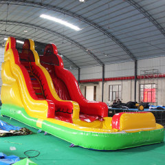 Custom Full Yellow Inflatable waterslide