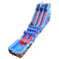 Giant outdoor sea world inflatable water slide