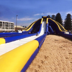 Huge Triple inflatable water slide