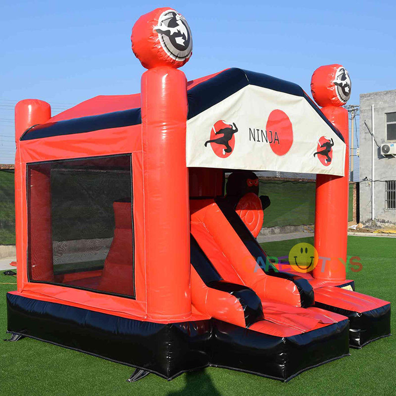 Red Black Ninja Bouncer with slide