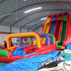 Triple Lane Rainbow water slide