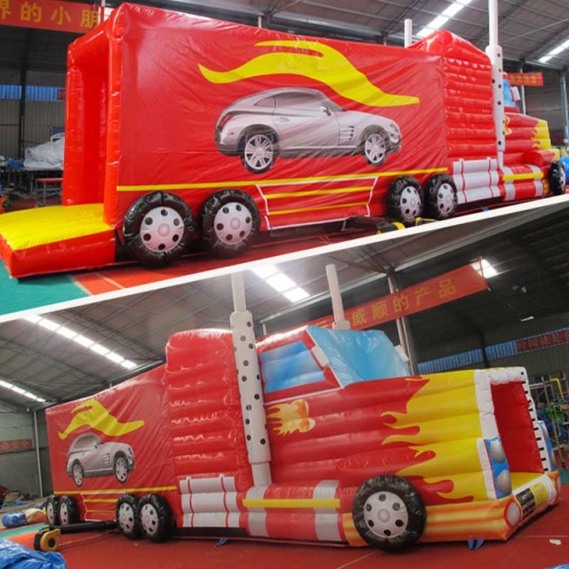 tractor semi-trailer obstacle course