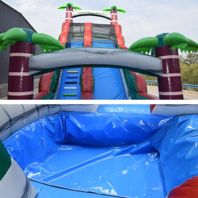 22ft Red Marble Inflatable Waterslide
