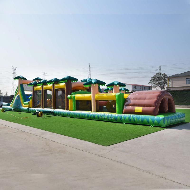 76ft Large Jungle inflatable obstacle challenge course