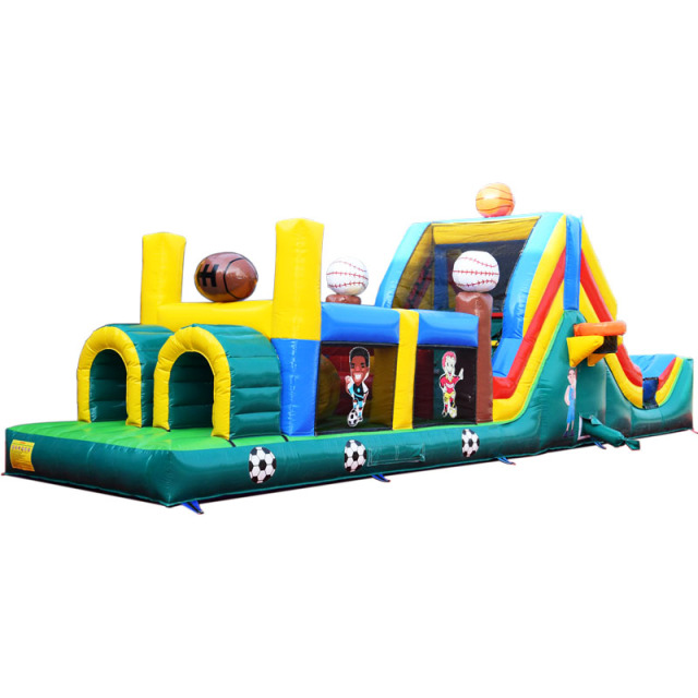sport theme inflatable obstacle