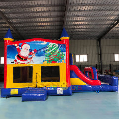 Inflatable Castle Water slide combo with Banner