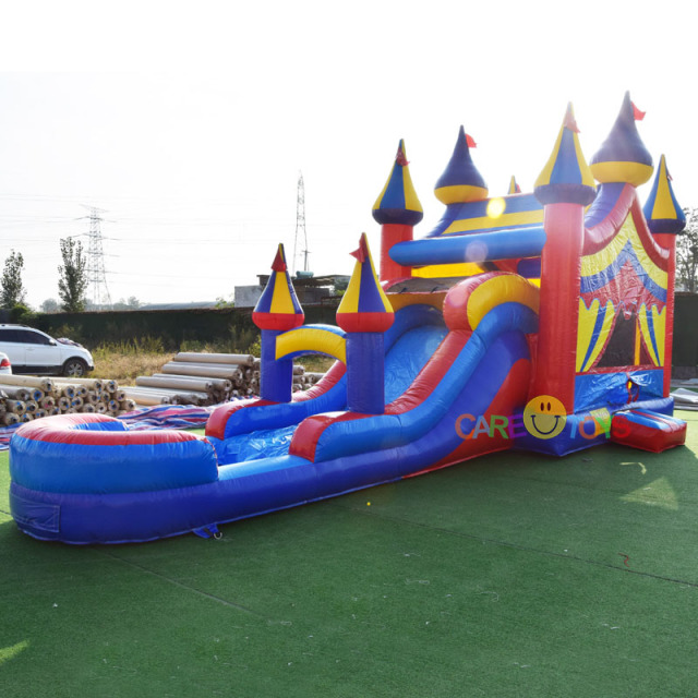 The Circus Bounce House with water slide